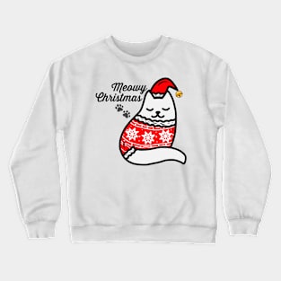 Meowy Christmas Cat Crewneck Sweatshirt